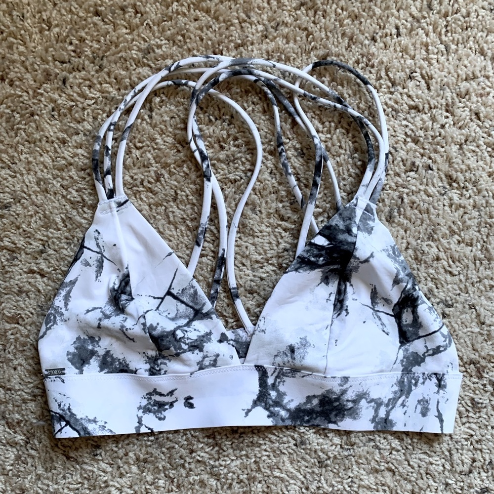 Victoria’s Secret PINK marbled print strappy bralette size small